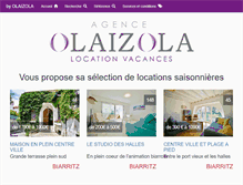 Tablet Screenshot of location-vacances-biarritz.com